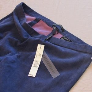 Elie Tahari lamb suede leather pants